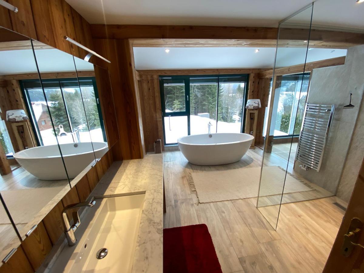Luxus Chalet mit Wellness Hohentauern Exterior foto